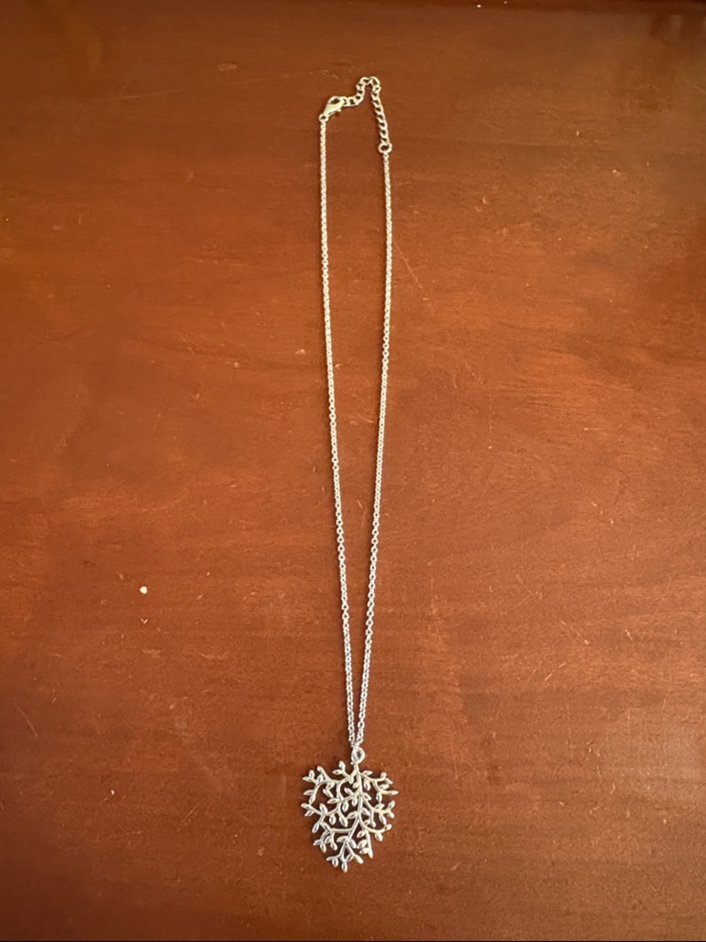 Silver Tree of Life/Olive Branch Necklace